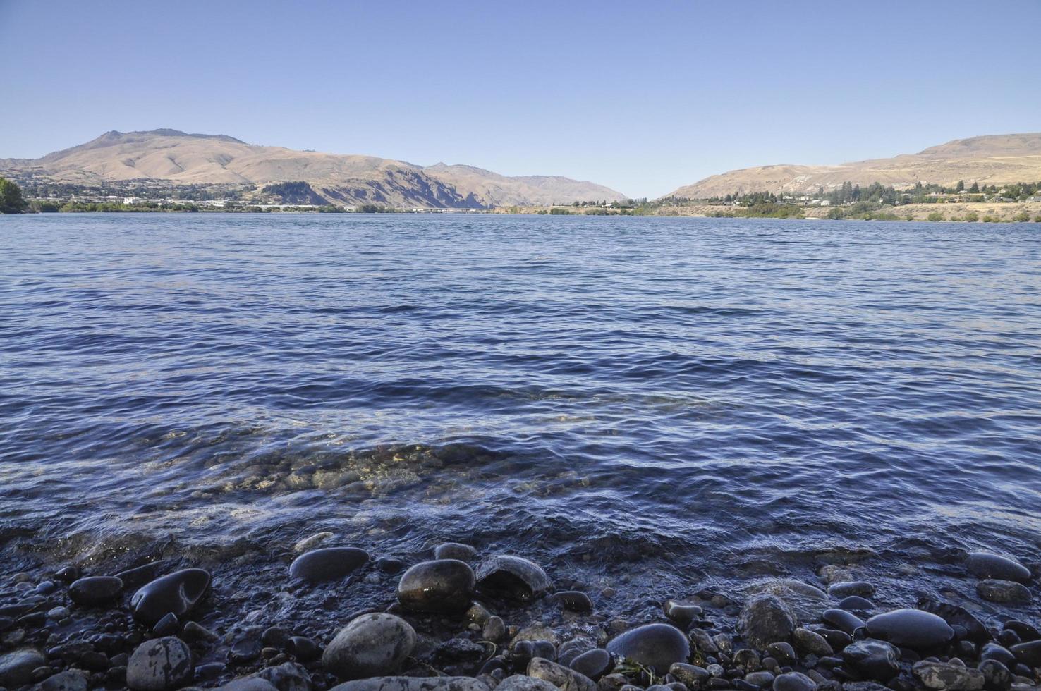 Low angle view of Columbia River photo