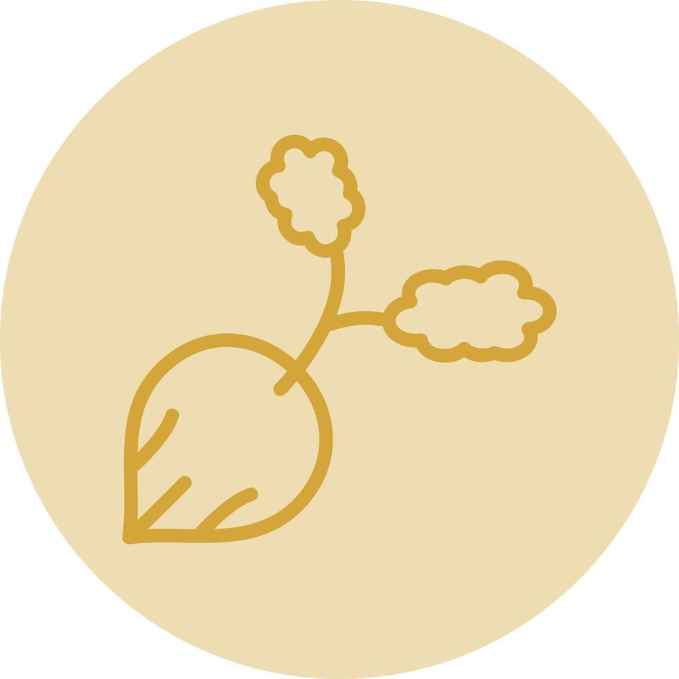 Radish Vector Icon Design