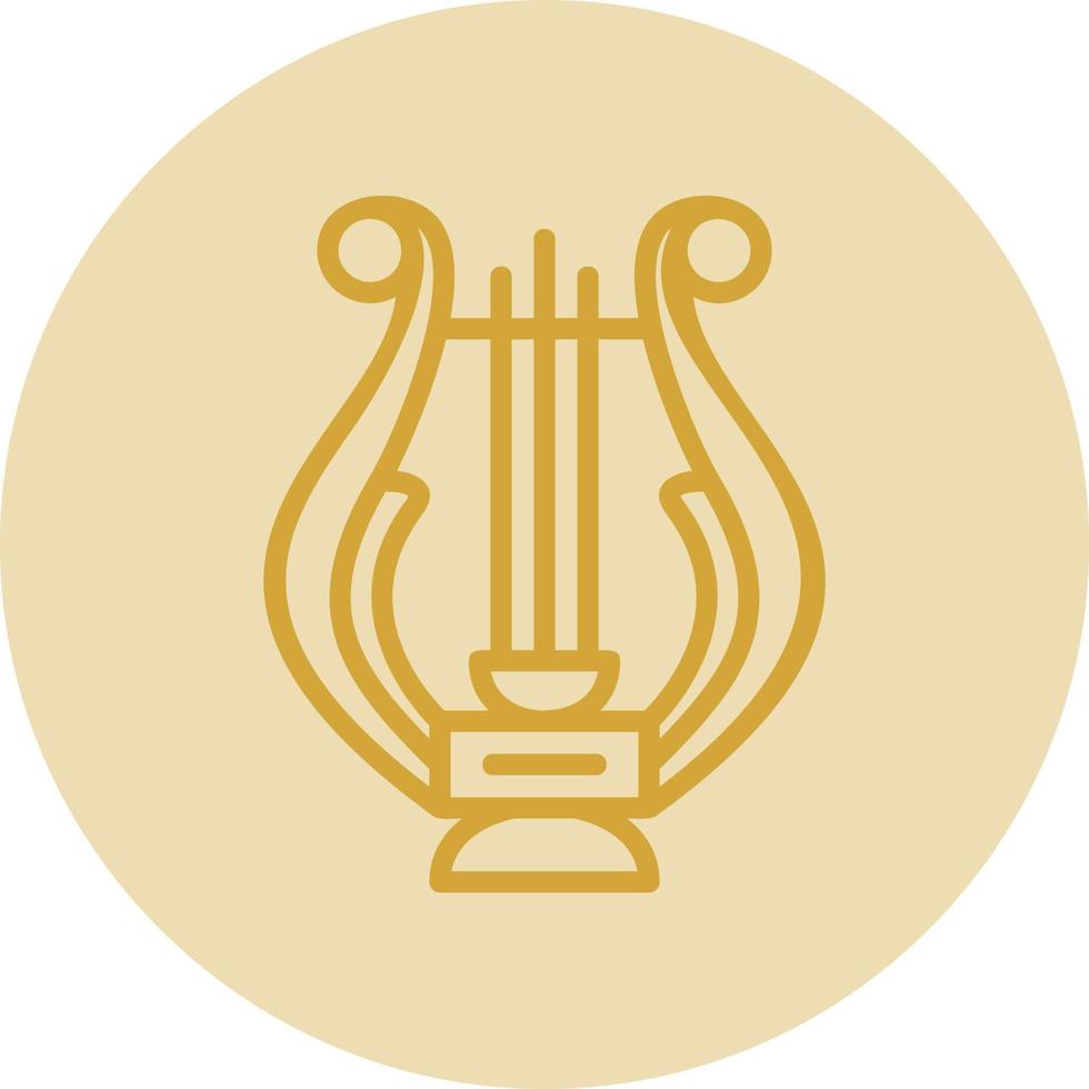 Lyre Vector Icon Design