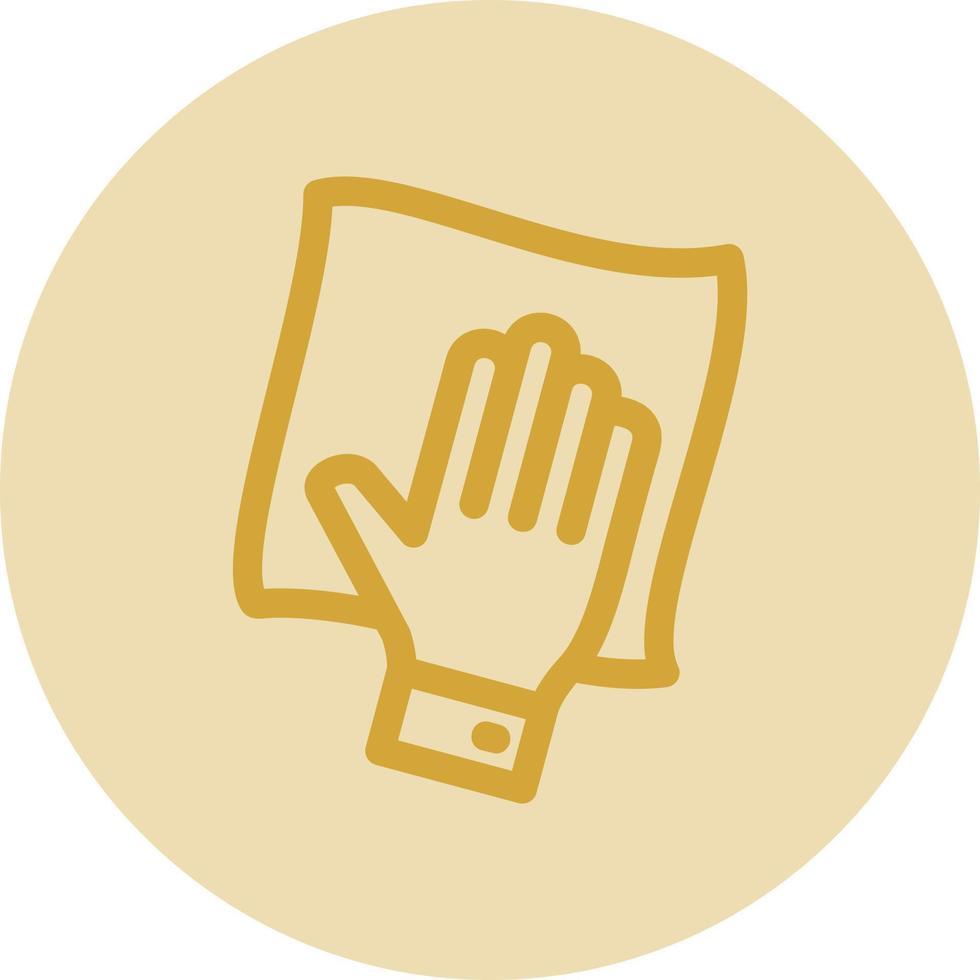 Wipe with Hand Vector Icon Design