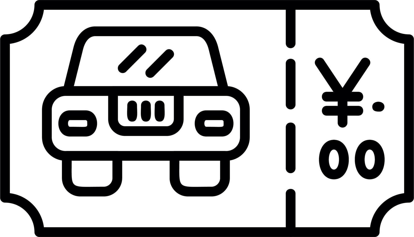 Parking Ticket Vector Icon