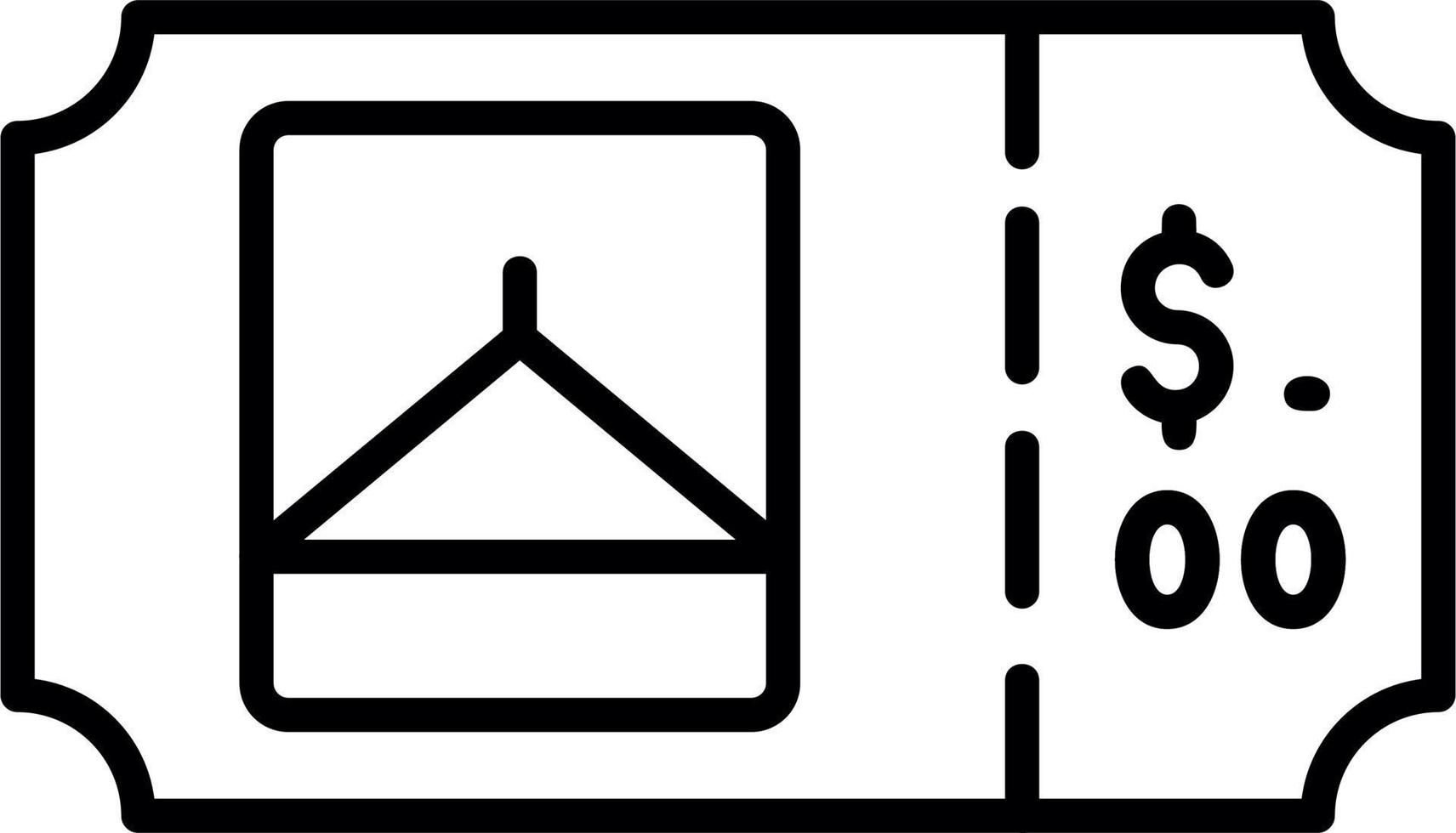 Park Ticket Vector Icon
