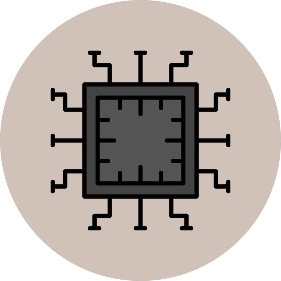 computadora chip vector icono