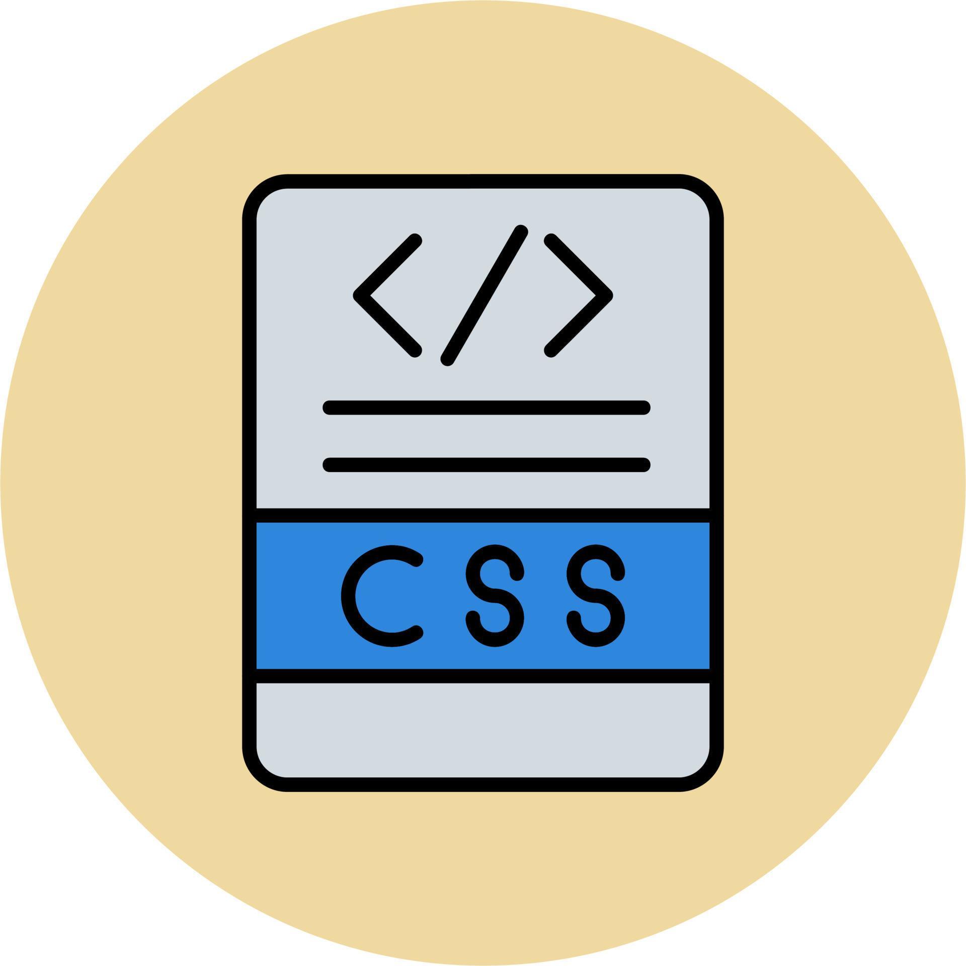 Css Vector Icon 20488260 Vector Art at Vecteezy