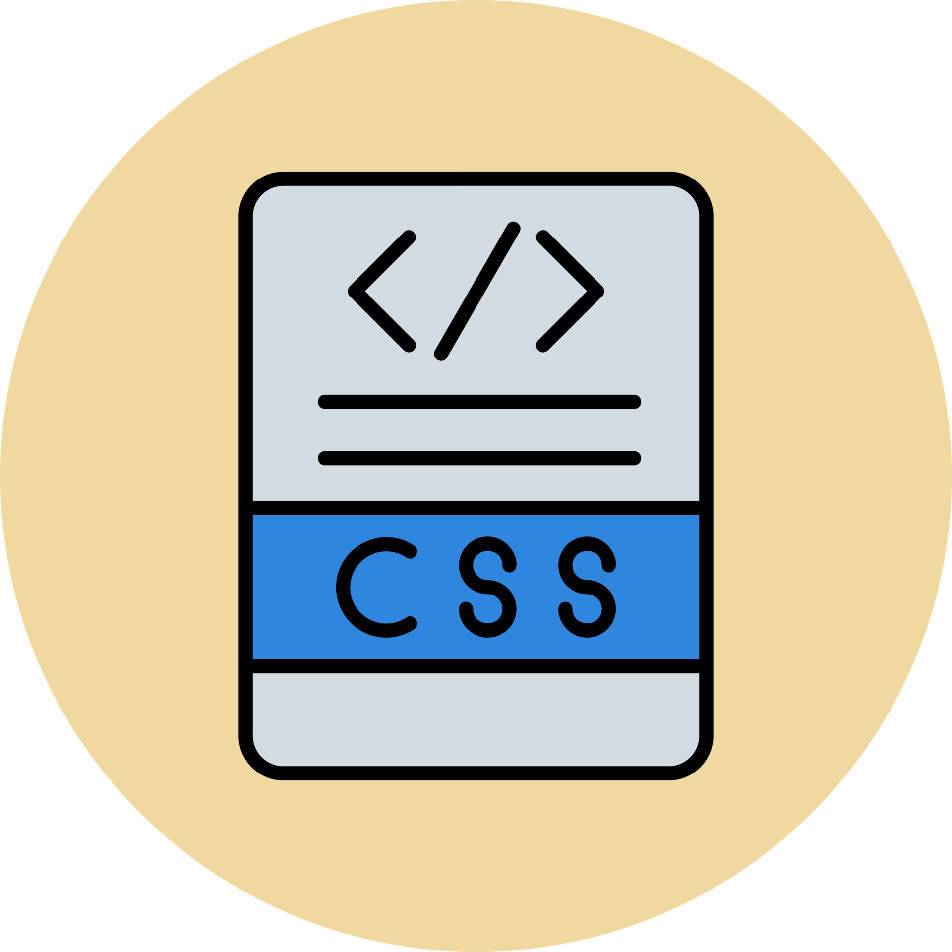 Css Vector Icon 20488260 Vector Art at Vecteezy