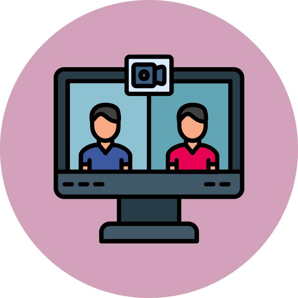 Video Call Vector Icon