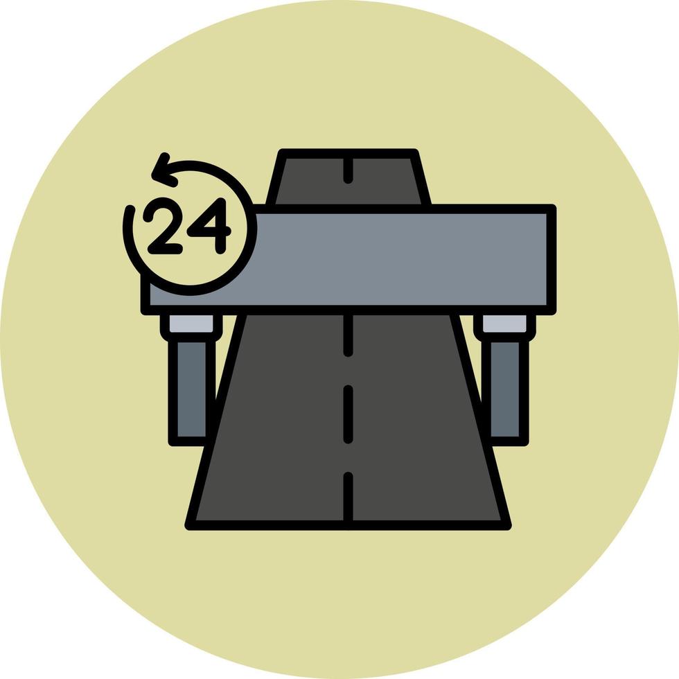 Toll Road Vector Icon