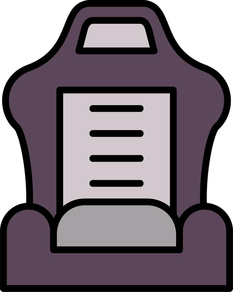 Car Seat Vector Icon