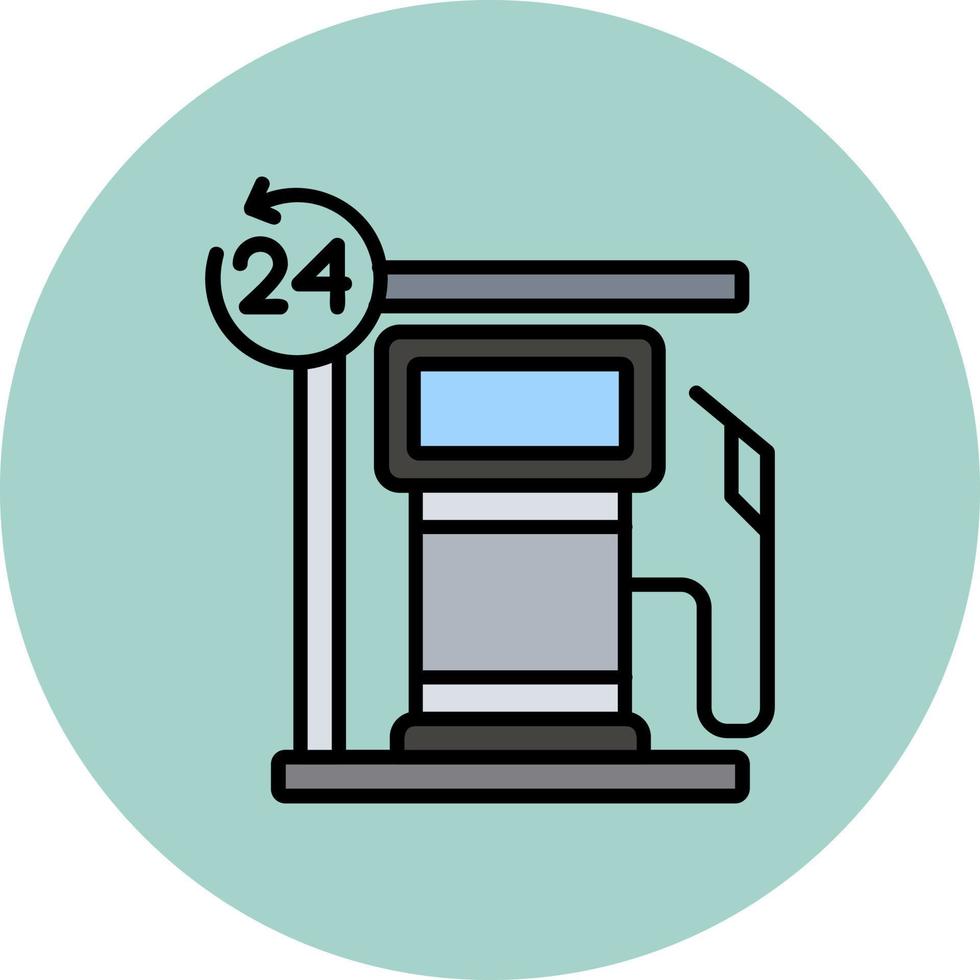 Petrol Station Vector Icon