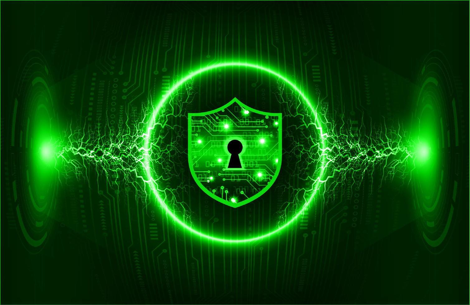 Modern Cybersecurity Technology Background with padlock vector