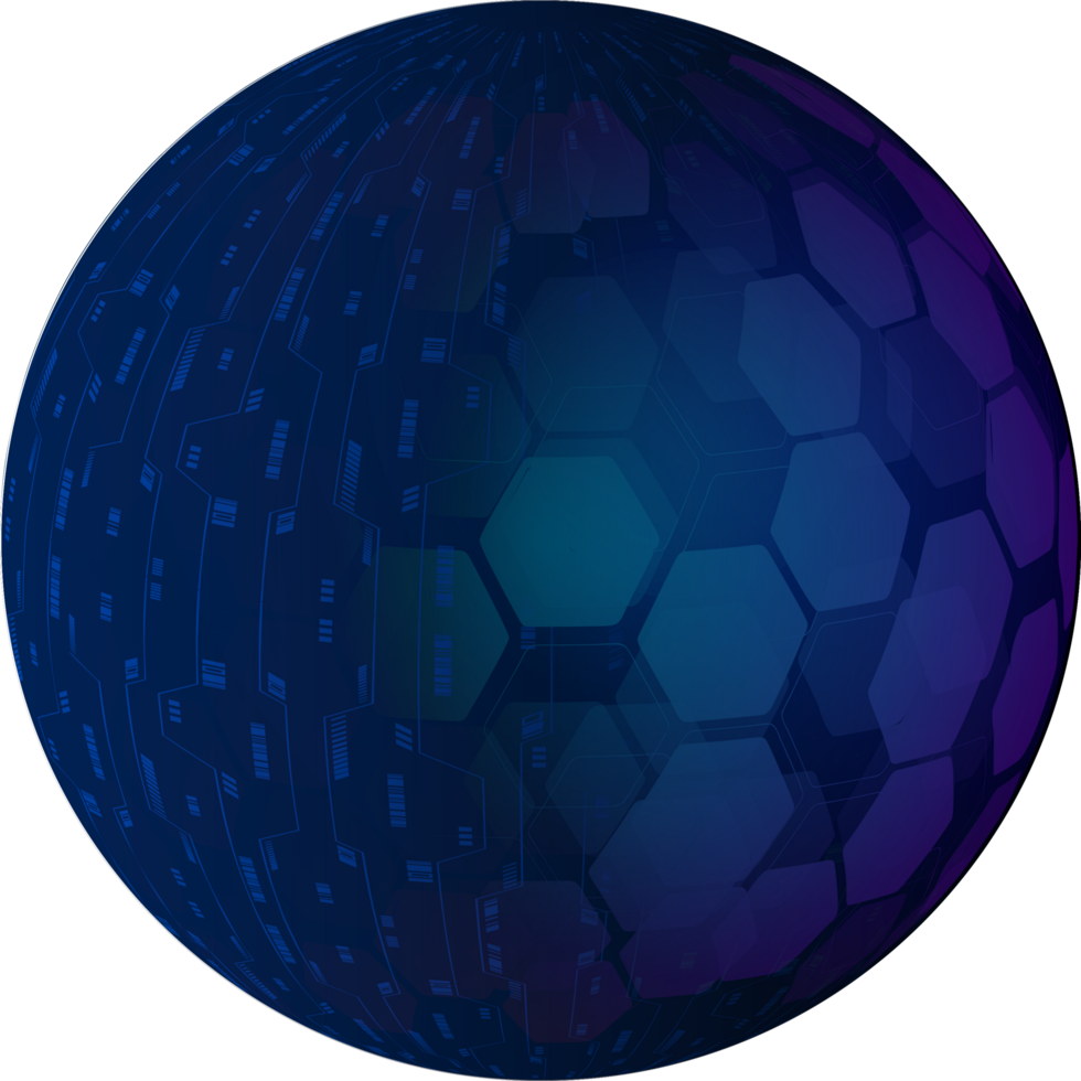 globe bleu technologie moderne png