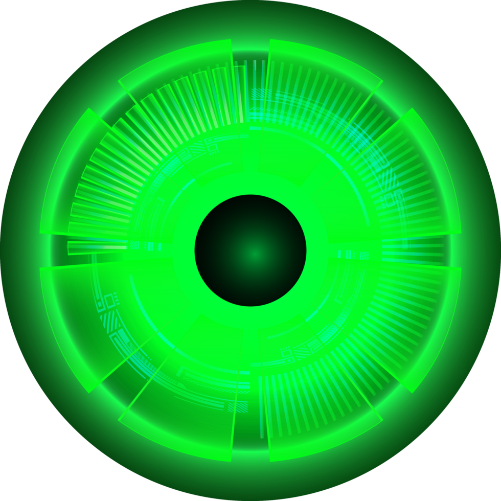 recorte de ojo de tecnología moderna png