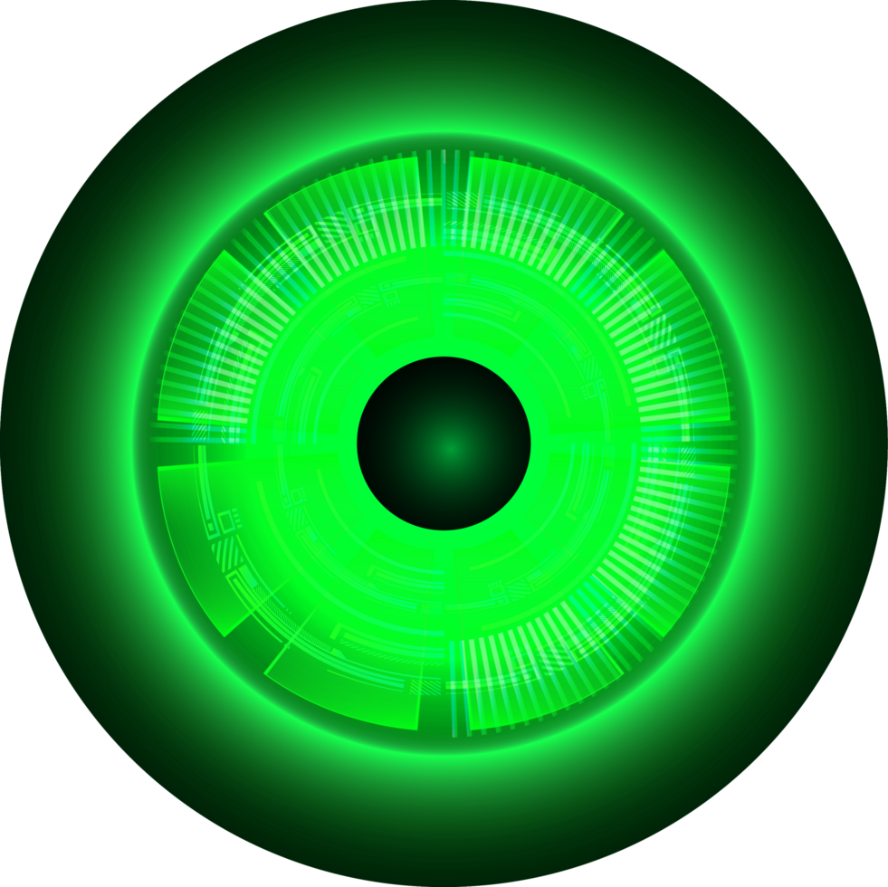 recorte de ojo de tecnología moderna png