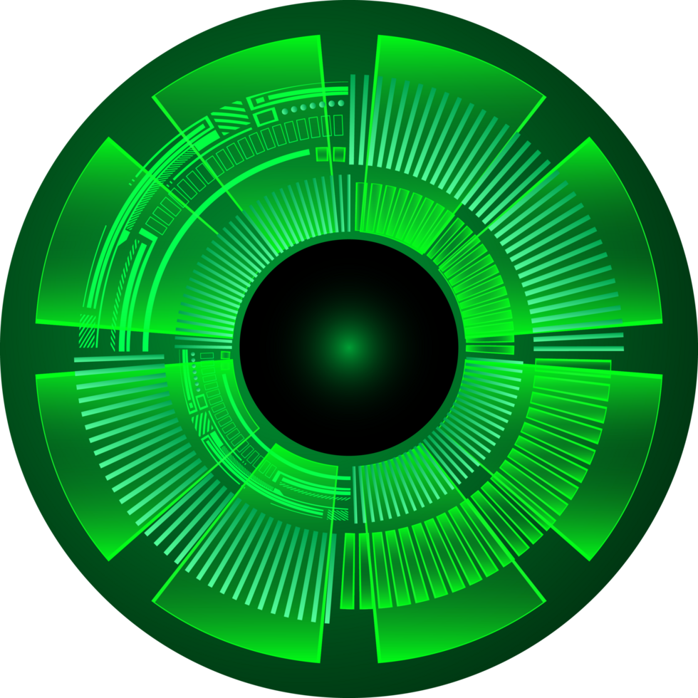 recorte de ojo de tecnología moderna png