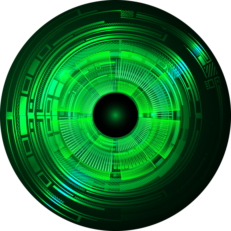 recorte de ojo de tecnología moderna png