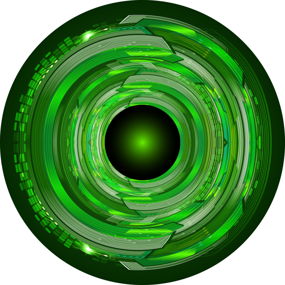 recorte de ojo de tecnología moderna png