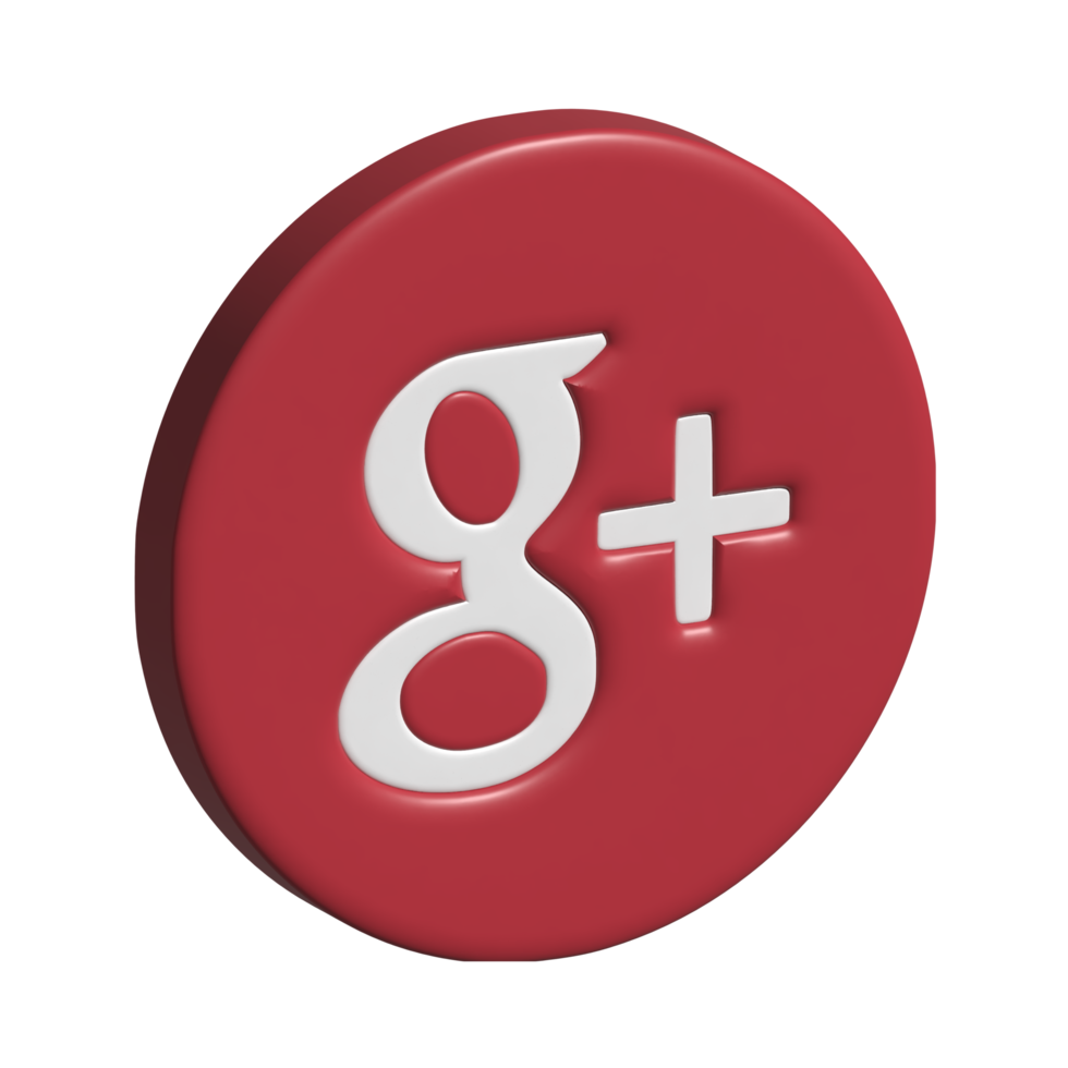 3d Symbol von Google Plus png