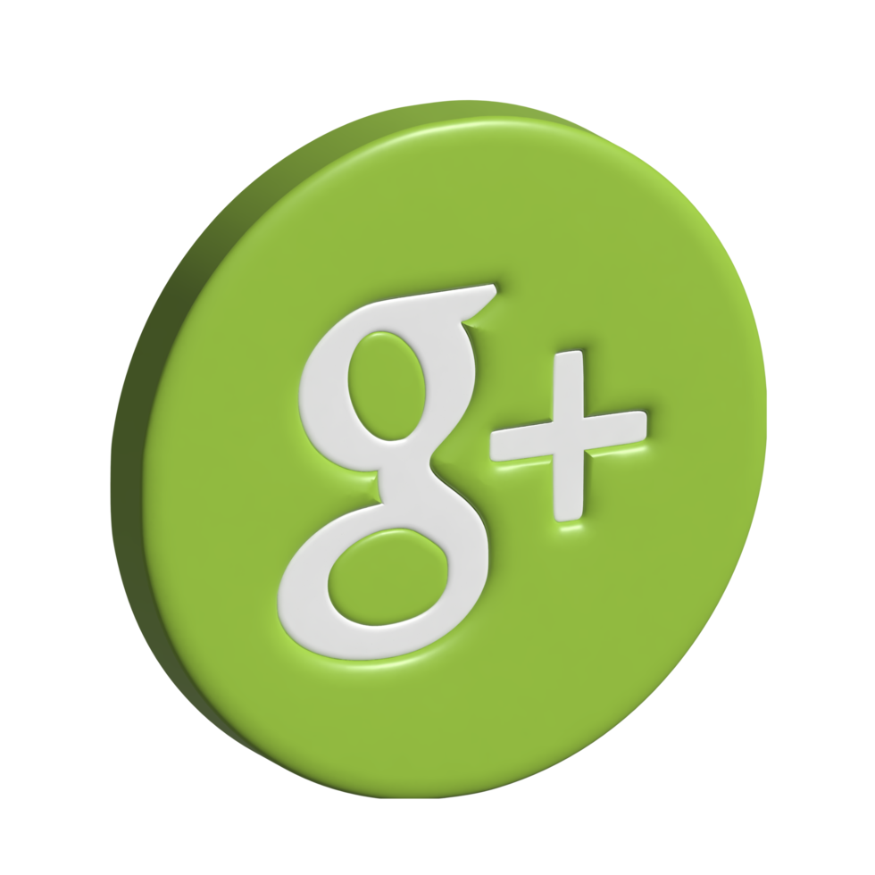 3d Symbol von Google Plus png