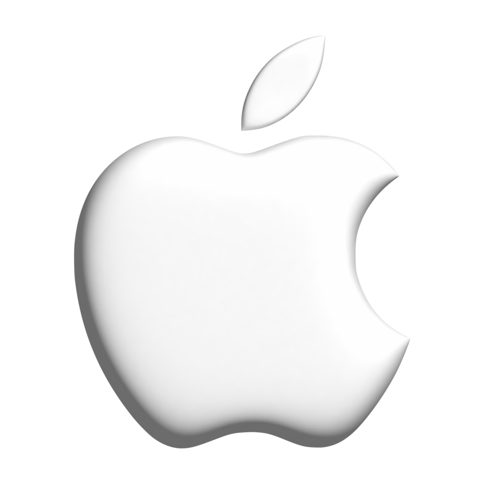 3d logo of apple iphone png