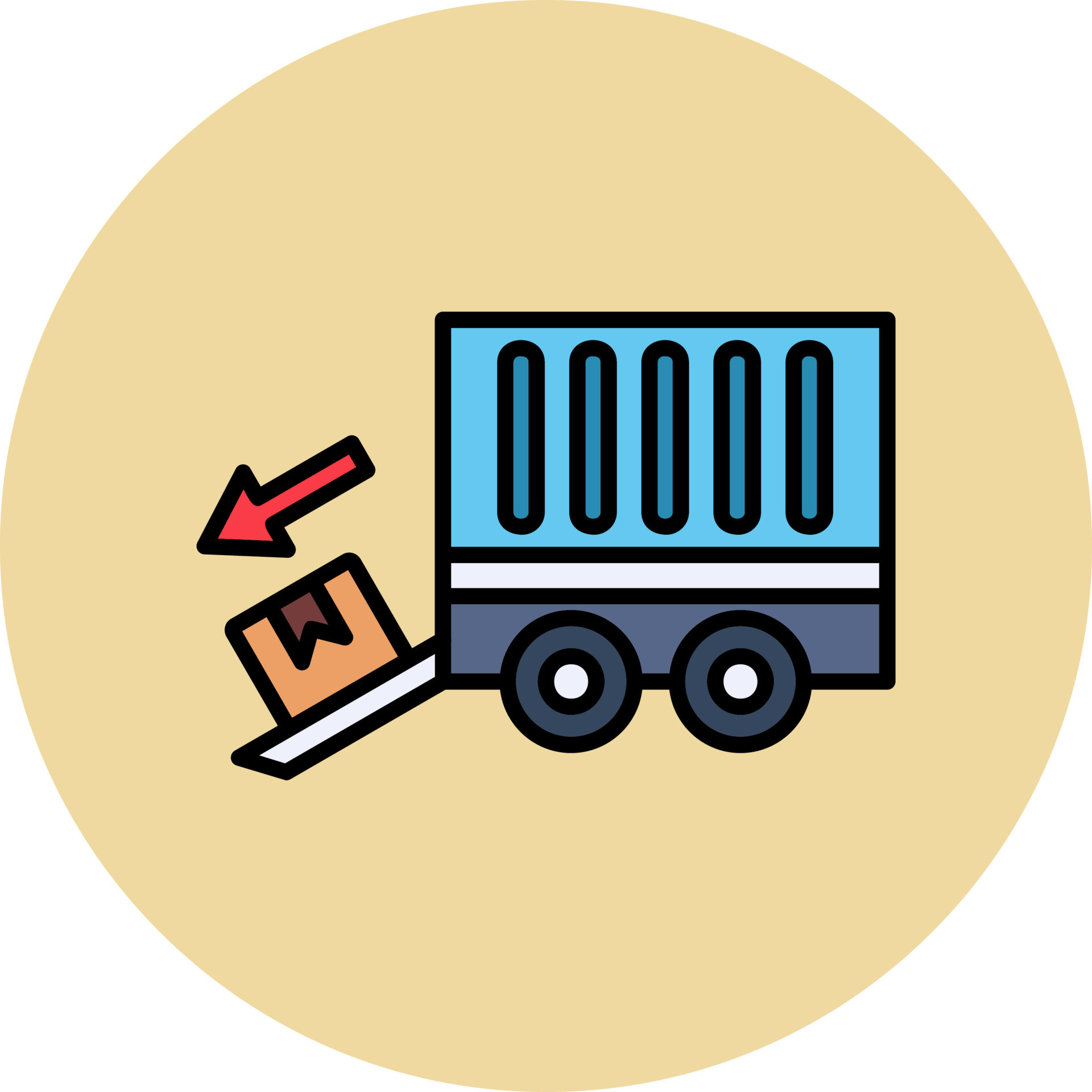 Unload Vector Icon 20489313 Vector Art at Vecteezy