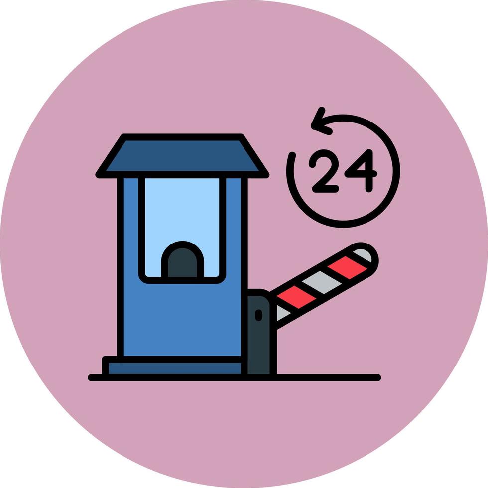 Toll Road Vector Icon