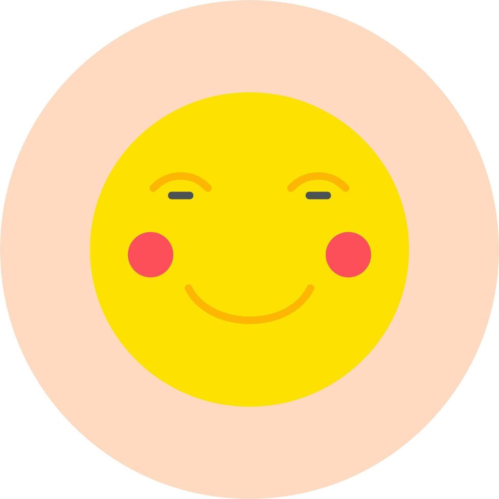 Blushing Vector Icon