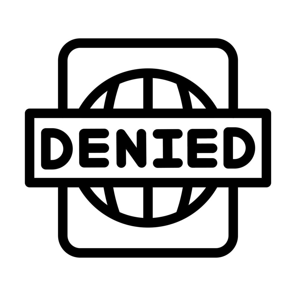 Denied Icon Design vector