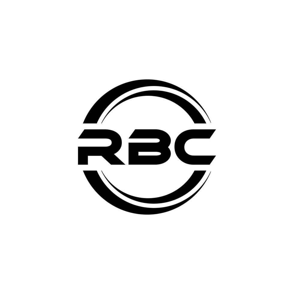 diseño del logotipo de la letra rbc en la ilustración. logotipo vectorial, diseños de caligrafía para logotipo, afiche, invitación, etc. vector
