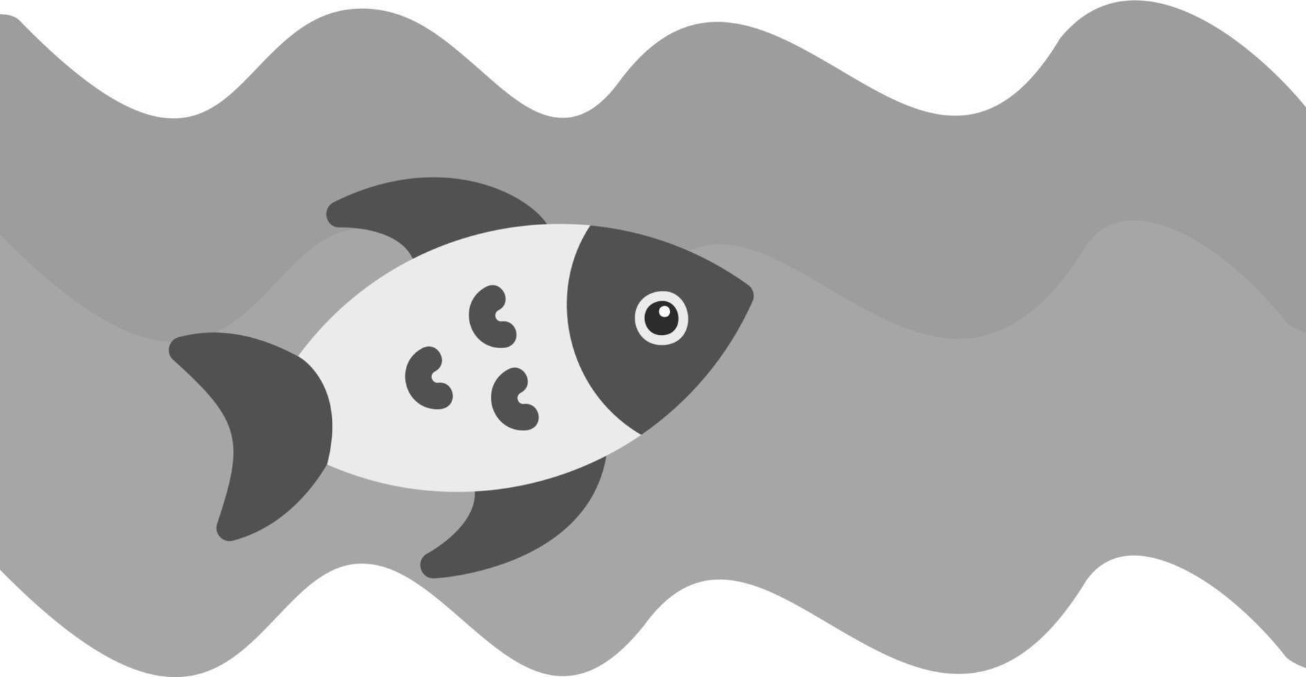 icono de vector de pescado