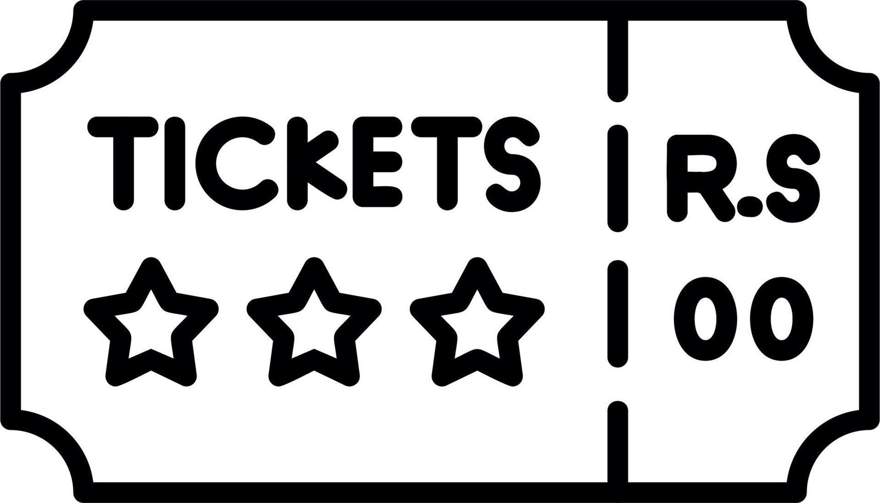 Concert Ticket Vector Icon