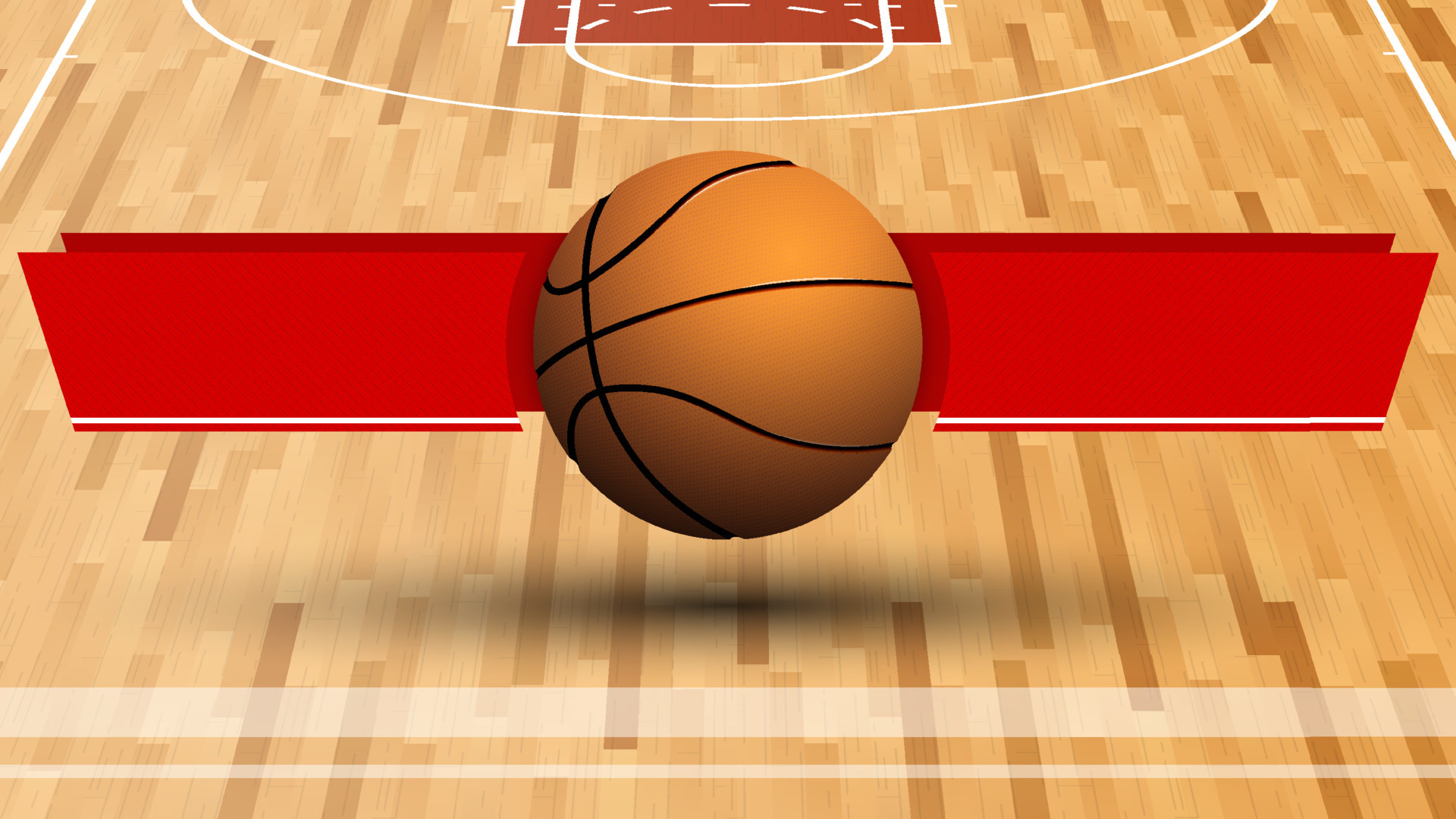 Template For Tournament With Basketball Ball On Background Of Sports 