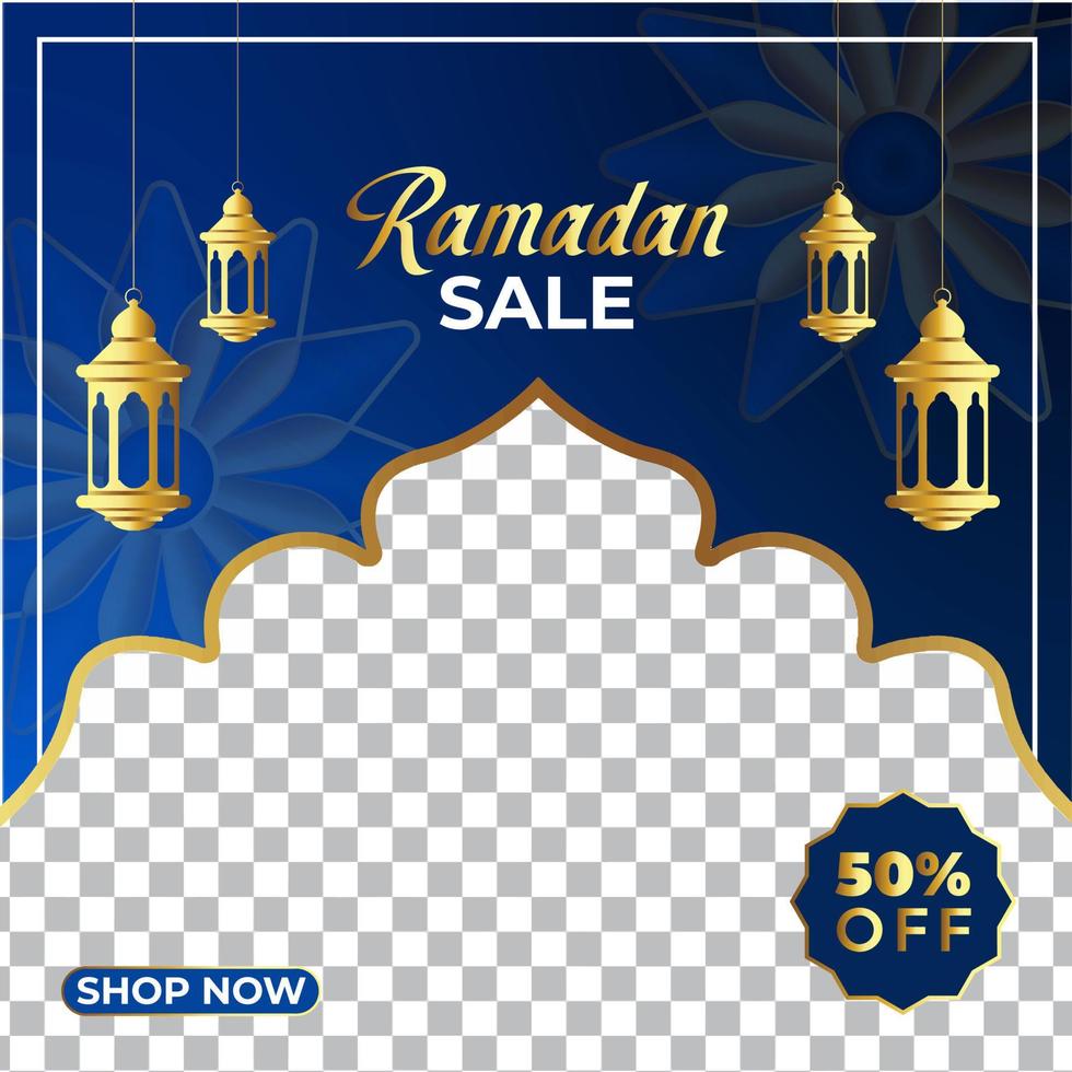 ramadan social media template vector