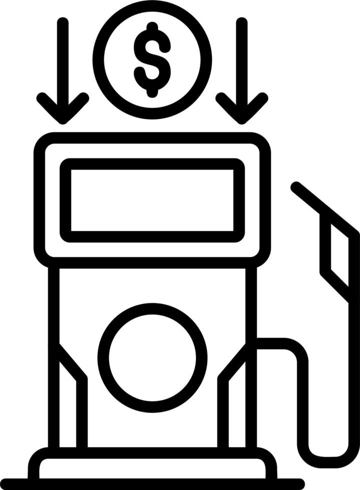 combustible bomba vector icono