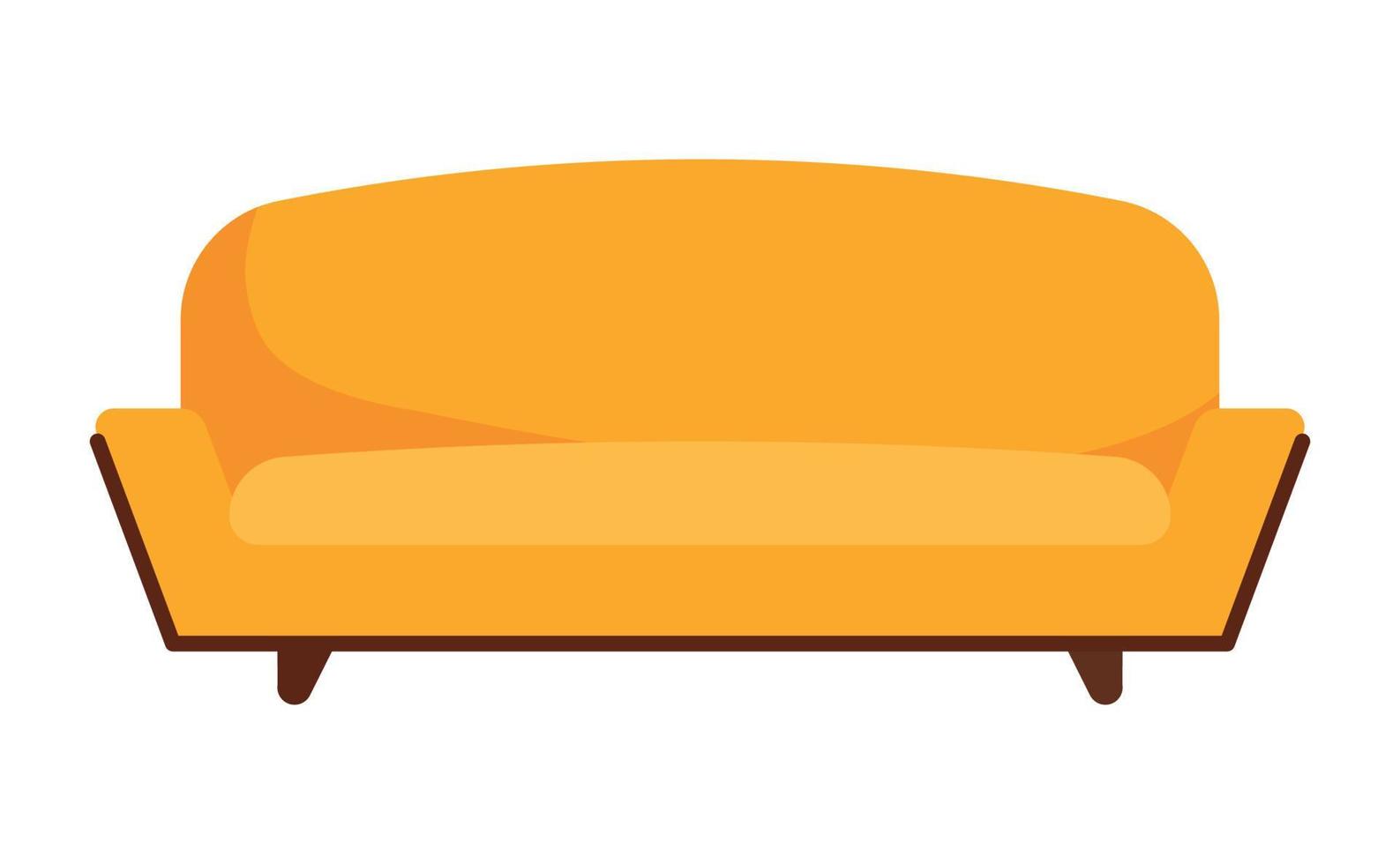 Minimalist Sofa Icon Animated Vector Illustration Isolated on White Background