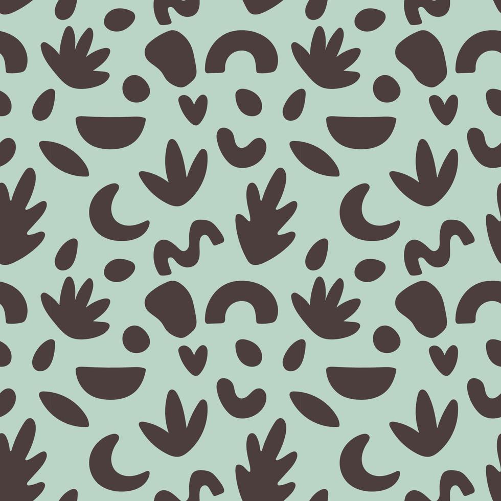 Abstract geometric shapes seamless pattern. Modern contemporary hand drawn vector for minimalist print, wallpaper design