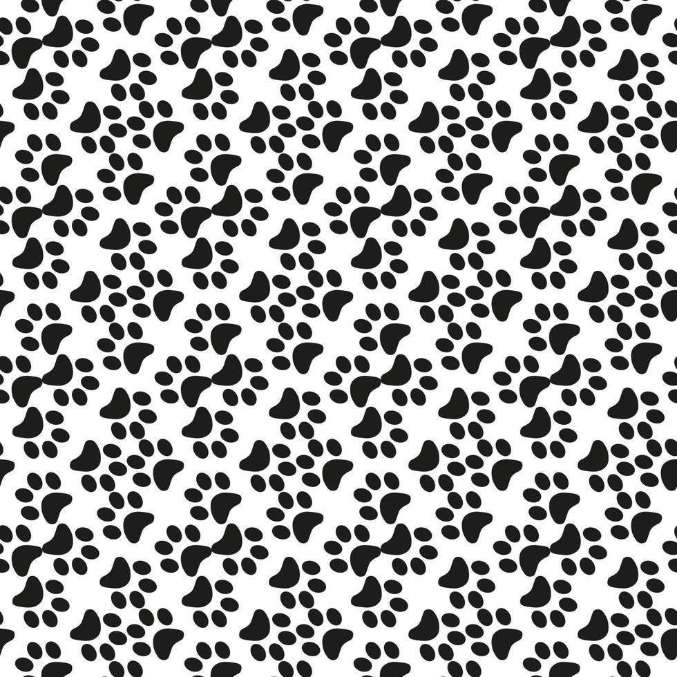 Cartoon paw for wallpaper design. Cartoon Modern design. Seamless fabric texture. vector