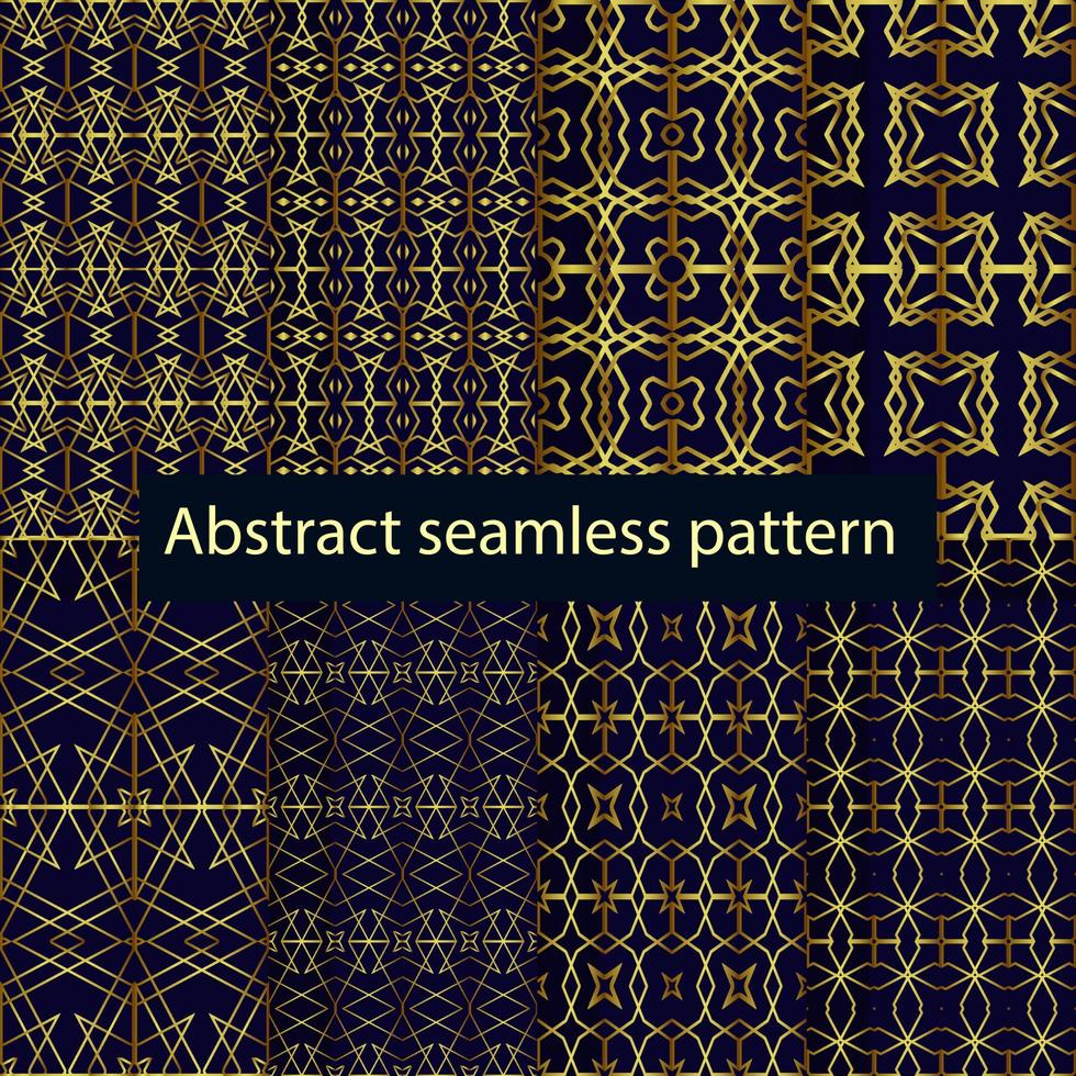 set off art deco pattern vector