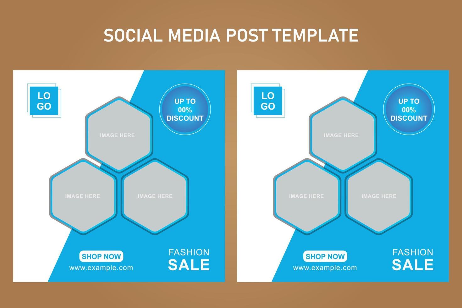 plantilla de publicación de redes sociales para empresas vector