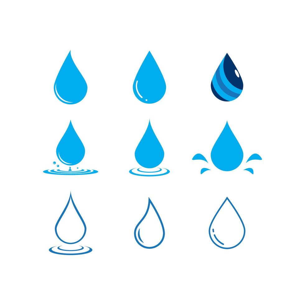 water drop Logo vector