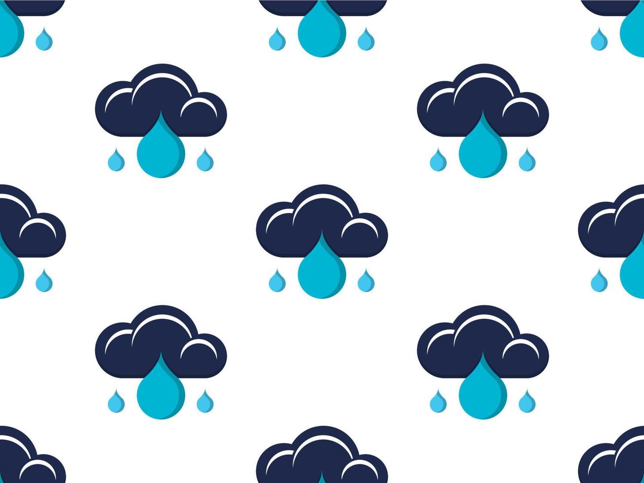 Rainy seamless pattern design repeat textile design fabric print vector