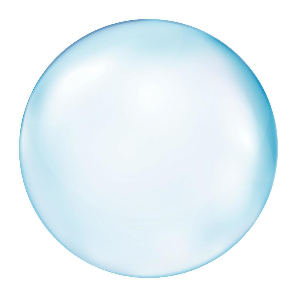 Realistic transparent  3d bubbles underwater . Soap bubbles vector illustration