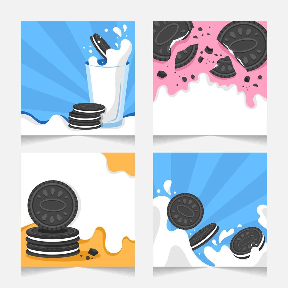 Biscuit Social Media Post Template vector