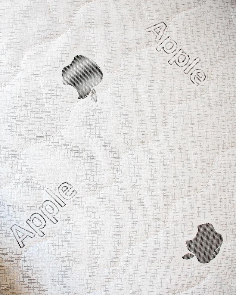 May, 2022 - close up Apple logo used for fake apple production. Apple mattress photo