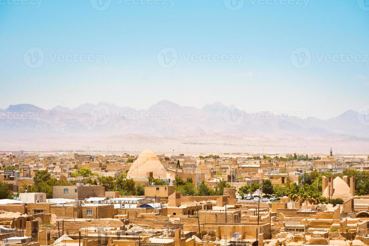 Top view of the ancient city of Maybod. Iran. Property of ancient Persia. photo