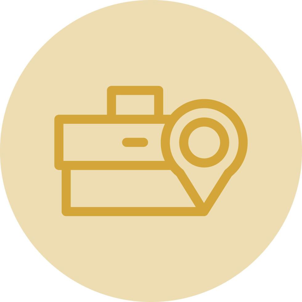 Work Destination Vector Icon Design