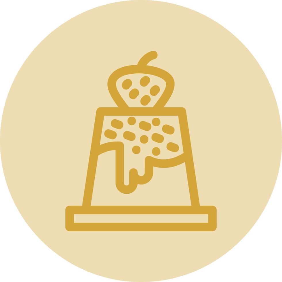 Pudding Vector Icon Design