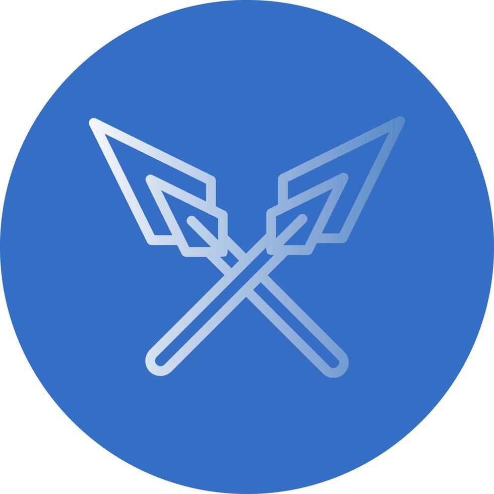 Spears Vector Icon Design