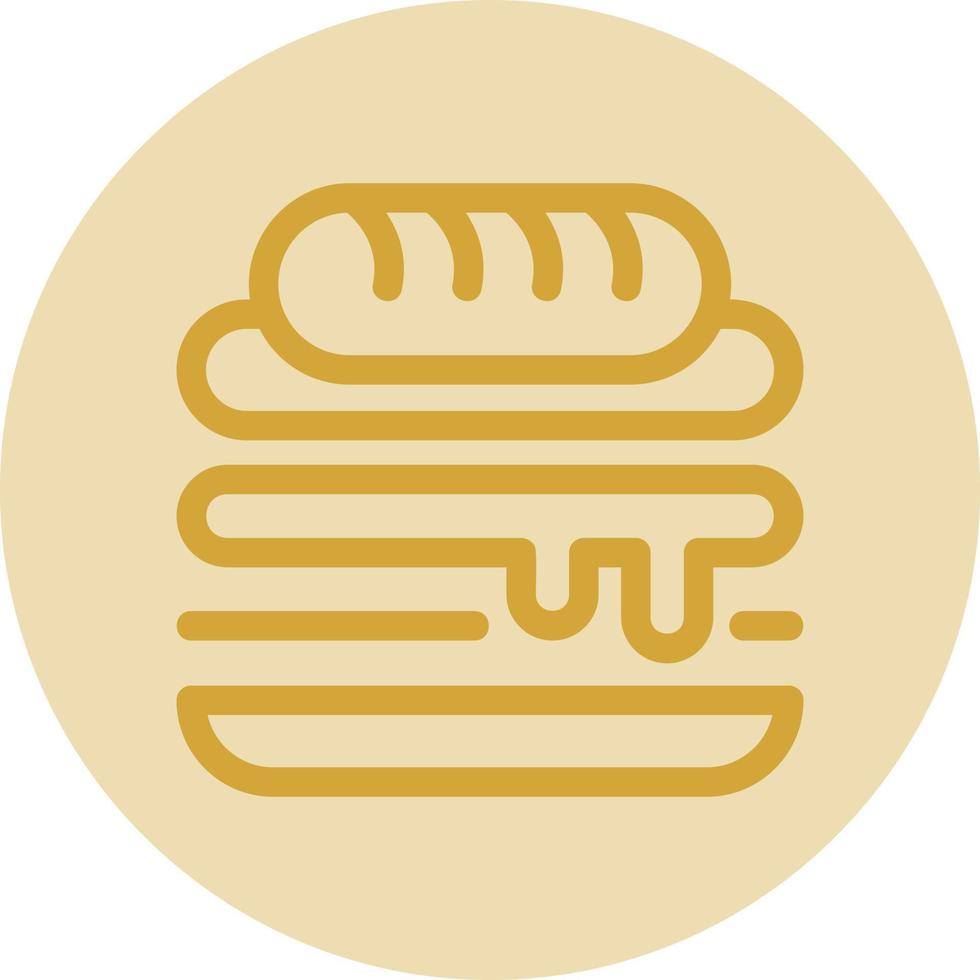 Cuban Sandwich Vector Icon Design