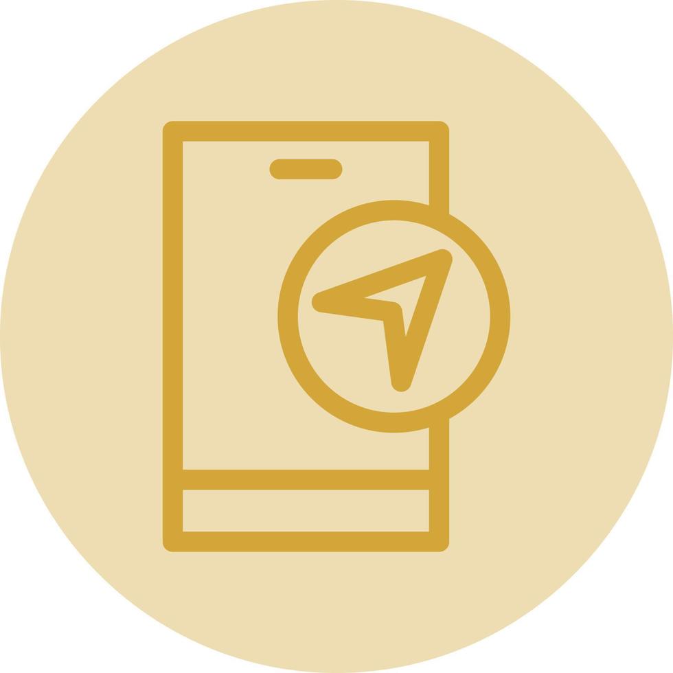 Navigation App Vector Icon Design
