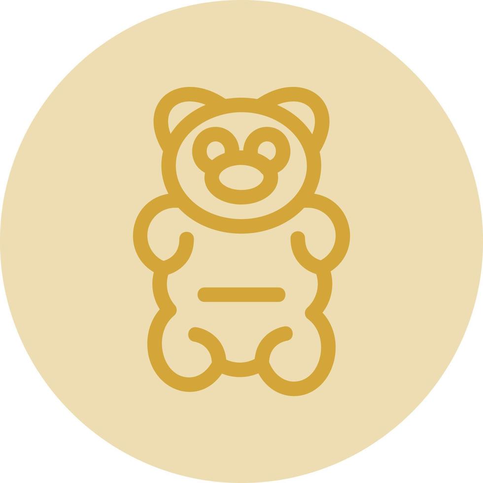 Gummy Bear Vector Icon Design